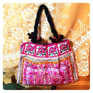 Boho Hipster Embroidered Beach Bag
